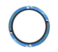 Polar Bears Basking In The Sun - Funda elástica universal para volante de coche, antideslizante, elástica, transpirable, de goma suave, 15 pulgadas