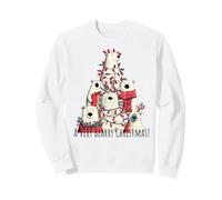 Polar Bears Loves Xmas Un árbol de Oso de Navidad Muy Bearry Sudadera