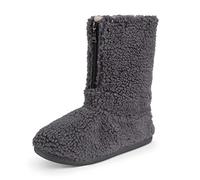 Polar Botas de sherpa para hombre - antideslizante para interior con cita divertida en su suela - Zapatillas de casa suave y esponjosa con espuma viscoelástica - Zapatillas de tobillo