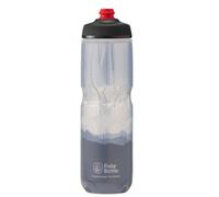 Polar Bottle Breakaway Insulated Water Bottle - BPA Free, Cycling & Sports Squeeze Bottle (Dawn to Dusk - Charcoal & White, 24 oz)
