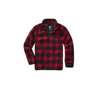 Brandit Teddyfleece Jersey, negro/rojo, Talla S