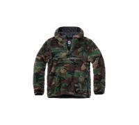 Brandit Teddyfleece Worker Pullover, color: woodland, size: S
