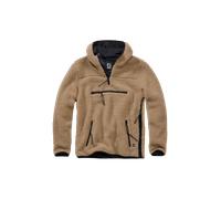 Brandit Chaqueta polar ' Teddyfleece Worker' camelo, Talla L