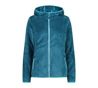 CMP - Chaqueta polar de mujer Highloft con capucha fija, Lago-Laguna Profunda, XS