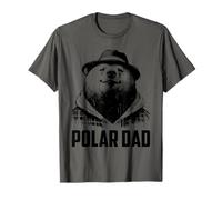 Polar Dad - Vintage Cute Polar Bear Dad Día del Padre Camiseta