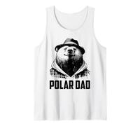 Polar Dad - Vintage Cute Polar Bear Dad Día del Padre Camiseta sin Mangas