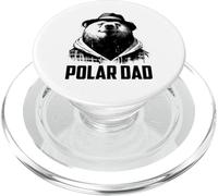 Polar Dad - Vintage Cute Polar Bear Dad Día del Padre PopSockets PopGrip para MagSafe