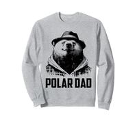 Polar Dad - Vintage Cute Polar Bear Dad Día del Padre Sudadera