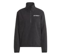 adidas Donna Terrex Multi Essentials Half Zip Fleece Jacket, Black, L