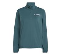 adidas Mujer Terrex Multi Climawarm Half Zip Tech Fleece Jacket, preloved Teal, S