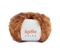 Polar es un hilado de pelo muy suave y esponjoso en colores del 80 al 87. Para tejer con agujas del 7 - 8 o ganchillo del 6 - 8. (Camel Negro (103))