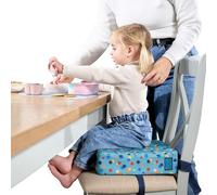 Polar Gear - Cojín elevador para bebé, asiento elevador ligero para niños a partir de 3 años, lavable a máquina, correas ajustables, asiento elevador de espuma de 8 cm de grosor, silla de comedor,