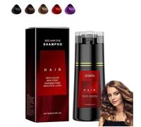 Polar-Hair Dye Shampoo, Natural Instant Dye Shampoo, Novahair Color Restoring Shampoo, Hair Color Shampoo for Gray Hair Coverage and Beard, Quick, Easy, Long Lasting, Safe (Red)