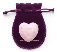 Polar Jade Corazón Hinchado Tallado a Mano de Piedras de Cristal 100% Naturales para Curación de Energía de Chakra, Meditación, Masaje y Decoración