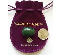 Polar Jade Genuine Nephrite Jade Egg, Undrilled, For Kegels To Train Pelvic Floor Muscles and for Crystal Healing In Meditation, by Small (35 x 25mm)