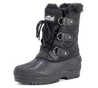 Polar Mujer Short Nieve Invierno Táctico Montaña Impermeable Hiker Mitad De La Pantorrilla Botas - Negro - UK6/EU39 - YC0363
