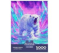 Polar Oso 1000 Piezas Rompecabezas Juego EduGatoivo Clásico Maravilloso Puzzles Desafío De Color para Regalos De Viaje, Presente 38x26cm/1000pcs