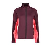 CMP Sudadera con cremallera completa de forro polar de senderismo Unlimitech para mujer, 33E2646, Burgundy, XL