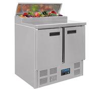 Polar refrigerado para pizza y ensalada Prep contador 254 L comercial pantalla
