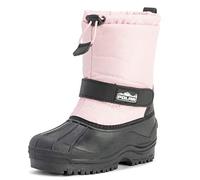 Polar Unisexo Niños Ponerse Cordón Cierre Nylon Nieve Lluvia Botas De Piel - PIN39 - AYC0160 Rosa