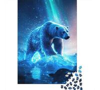 PolarBear Rompecabezas NorthernLights 1000 Piezas de Papel Reciclado para Mujeres y Hombres Divertido, Regalo y Actividad en Casa 70x50cm/1000pcs