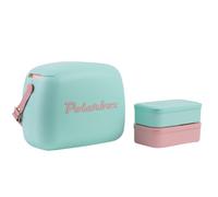 Polarbox Bolsa térmica para el almuerzo | Fiambrera retro reutilizable para picnic, bolsa de almuerzo vintage, mini bolsa de mano incluye 2 recipientes de alimentos. Alimentos y bebidas para el