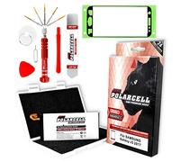 PolarCell Batería para Samsung Galaxy J3 2017 SM-J330F - J3 Pro 2017 - J3 Duos 2017 | sustituye a la batería original EB-BJ330ABE | con juego de herramientas y marco adhesivo en kit profesional | 2600