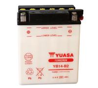 YUASA BATERIA YB14-B2 abierto - sin ácido