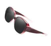 Polarised Fit Over Sunglasses - Unglasseses Mens Oversized, Wraps Around Sunglasses | Over Glasses Oversized Wrap Arounds With UV400 Protection For Driving, Wrap Around Eyewear For Men Women