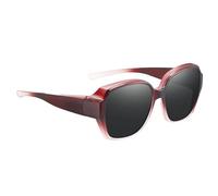 Polarized Fit Over Sunglasses for Men - Fitover Wrap Around Eyewear for Men Women - UV Protection, Square Frame, Face Shadow Polarized for Driving, Riding
