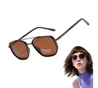 Polarized Sun Glasses - Square Frame Sunglasses, Protection Foldable Sun Glasses, Lightweight Frame Eyewear For Men Outdoor Travel Beach Music Festival Bridal Party Vacation Photoshoots, Protection F