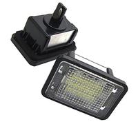 PolarLander 2pcs Canbus Error Gratis LED matrícula luz Blanco 12V LED matrícula