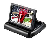 PolarLander 4.3 Pulgadas TFT LCD Monitor de Coche Monitor Plegable Pantalla Cámara inversa Sistema de estacionamiento para monitores de retrovisor de Coche NTSC PAL