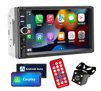 PolarLander Wired Carplay Android Auto Autoradio 2 DIN Car 7 Pulgadas LCD de Pantalla táctil Car Radio Player Bluetooth Car Audio Support Cámara de visión Trasera