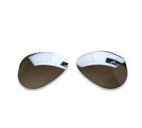 Polarlens - Lentes polarizadas de repuesto para gafas de sol RayBan Aviator RB 3026 de 62 mm - Compatible con gafas de sol Ray Ban Aviator RB3026 de 62 mm, plata, talla nica