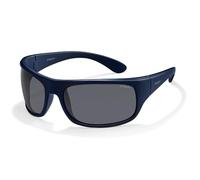 Polaroid 7886 - Gafas de sol rectangulares unisex, color azul (blu), talla 66