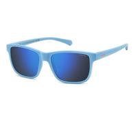 Polaroid Junior PLD 8067/S VGL/5X Gafas de sol Policarbonato Azul Azul Cuadrada Polarizado Espejo
