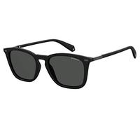 Polaroid Gafas de sol PLD 2085/S para hombre, negro mate, 52
