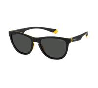 Polaroid Hombre PLD 2133/S 71C/M9 Gafas de sol Plástico Negro / Amarillo Gris Cuadrada Polarizado