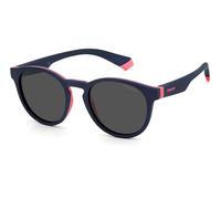 Polaroid Niños Polaroid PLD 8048/S BR0/M9 Gafas de sol Plástico Azul/Rosa Gris Redonda