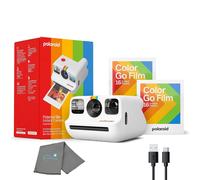 Polaroid Generation 2 Go Instant Mini Camera Starter Conjunto de cmara instantnea blanca con 32 Polaroid Go Color Pelcula instantnea Bundle con u