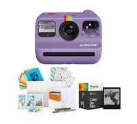 Polaroid Go Generation 2 - Cámara instantánea con temporizador automático, modos de doble exposición (morado) y paquete de accesorios (3 artículos)