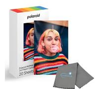 Polaroid Hi Print - Cartucho de Papel de 2 x 3, despegar y Pegar, 1 Paquete (20 Fotos) con un paño de Limpieza de Microfibra Lumintrail