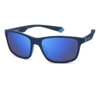 Polaroid Hombre PLD 2153/S FLL/5X Gafas de sol Borrador Azul Azul Envolvente Polarizado Espejo