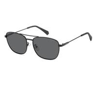 Polaroid Hombre PLD 4172/G/S/X 003/M9 Gafas de sol Metal Negro-opaco Gris Cuadrada Polarizado