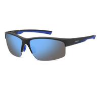 Polaroid Hombre PLD 7018/N/S 0VK/5X Gafas de sol Policarbonato Negro Azul Geométrico Polarizado Espejo