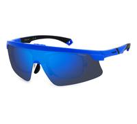 Polaroid Hombre PLD 7056/CI/S RCT/5X Gafas de sol Policarbonato Azul Azul Cuadrada Polarizado Espejo