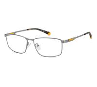 Polaroid Hombre PLD D534/G R81 Monturas ópticas Metal Rutenio Cuadrada