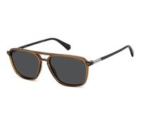 Polaroid Hombre Polaroid PLD 4182/S/X 09Q/M9 Gafas de sol Policarbonato Marrón Gris Cuadrada Polarizado