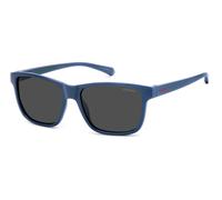 Polaroid Junior PLD 8067/S PJP/M9 Gafas de sol Policarbonato Azul Gris Cuadrada Polarizado